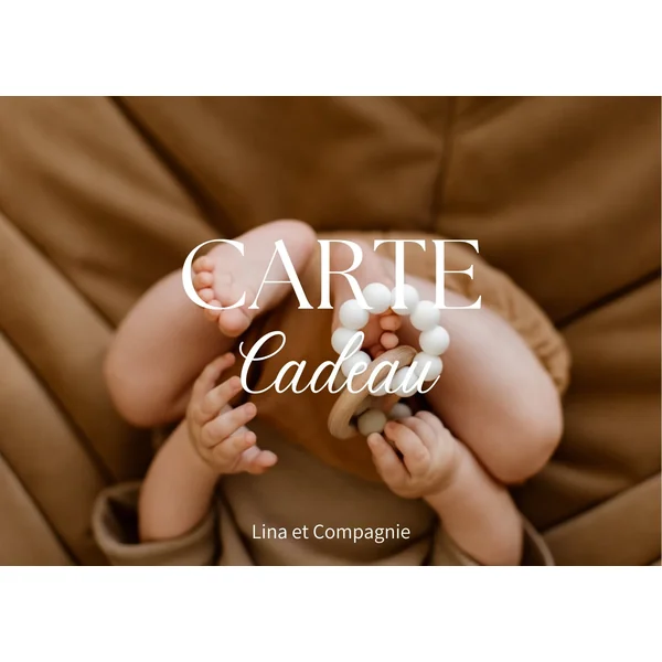 Carte cadeau Lina et Compagnie - Soins Bébé Naturels & Produits Maman Après Naissance