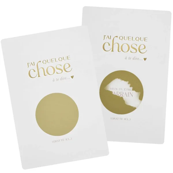 Carte à gratter - Veux-tu être parrain ? - Soins Bébé Naturels & Produits Maman Après Naissance