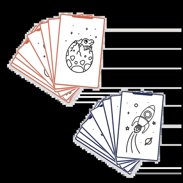 Cartes supplémentaires KIDYDRAW MINI - Thèmes "Galaxie et Dinosaures" - Soins Bébé Naturels & Produits Maman Après Naissance