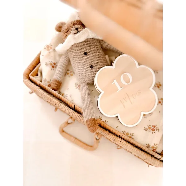Cartes étapes - Fleur - Soins Bébé Naturels & Produits Maman Après Naissance