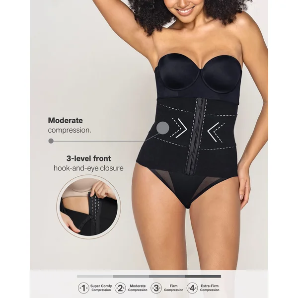 Ceinture abdominale à contrôle modérée avec bandes anatomiques