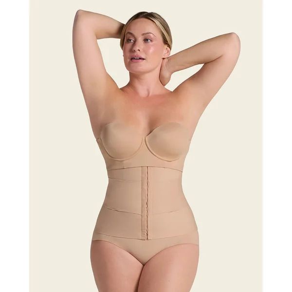 Ceinture abdominale à contrôle modérée avec bandes anatomiques