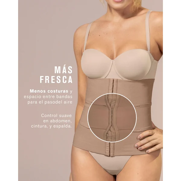 Ceinture abdominale à contrôle modérée avec bandes anatomiques