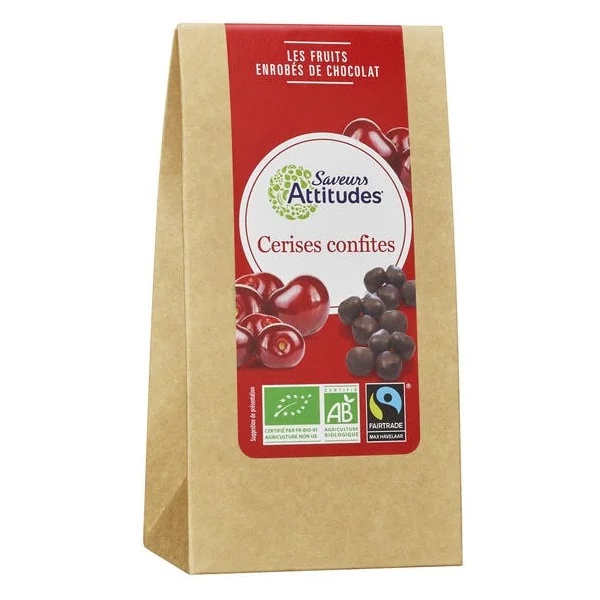 Cerises séchées chocolat noir 125g