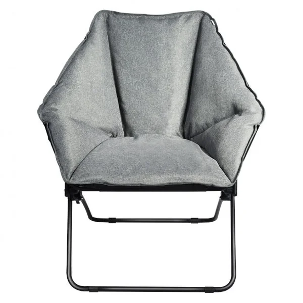 Chaise de Camping Pliante Rembourrée en Forme Hexagone en Tissu Oxford Charge 136KG