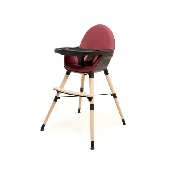 Chaise haute CONFORT Noir et Bordeaux | AT4