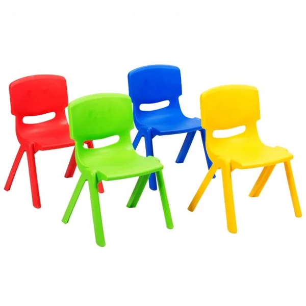 Chaises pour Enfants Fabriquer en Plastique Multicolore Idéal pour Salle de Jeux Jardin d’Enfant