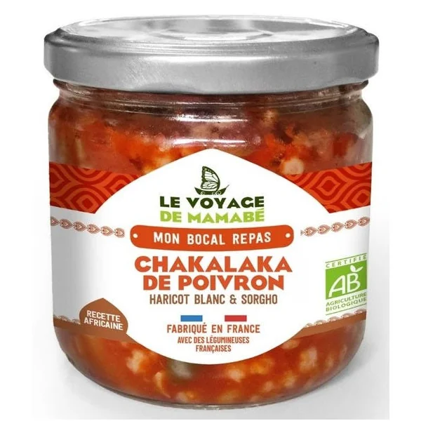 Chakalaka de poivron haricot blanc sorgho 330g