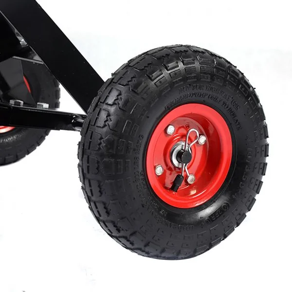 Chariot de Transport Attelage Remorque Voiture Remorque caravane bateaux Charge max. 272KG en acier 118*66*38 cm