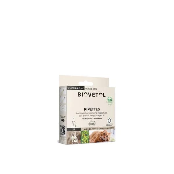 Chat & chaton pipette (3) 3ml
