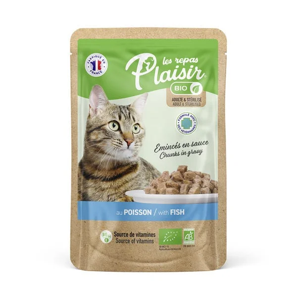 Chat Pochon émincé poisson en sauce 100g