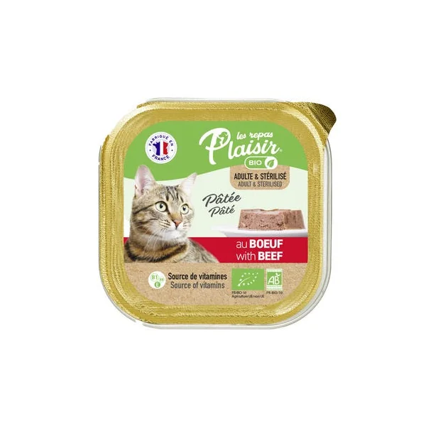 Chat pâtée bœuf barquette 100g
