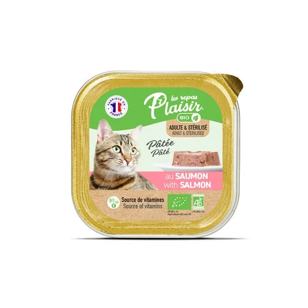 Chat pâtée saumon barquette 100g
