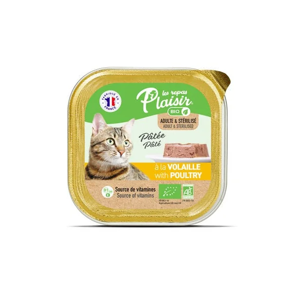 Chat pâtée volaille barquette 100g
