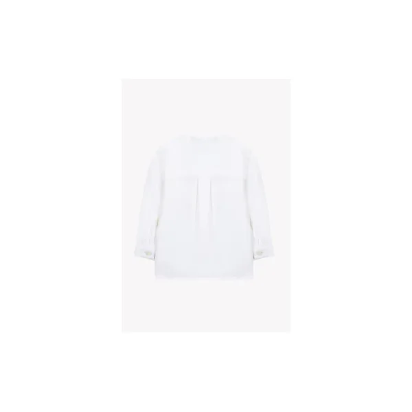 Chemise blanche lin col mao babyboy Tartine et chocolat E26 - Soins Bébé Naturels & Produits Maman Après Naissance