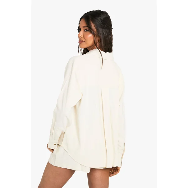 Chemise Oversize En Lin Premium