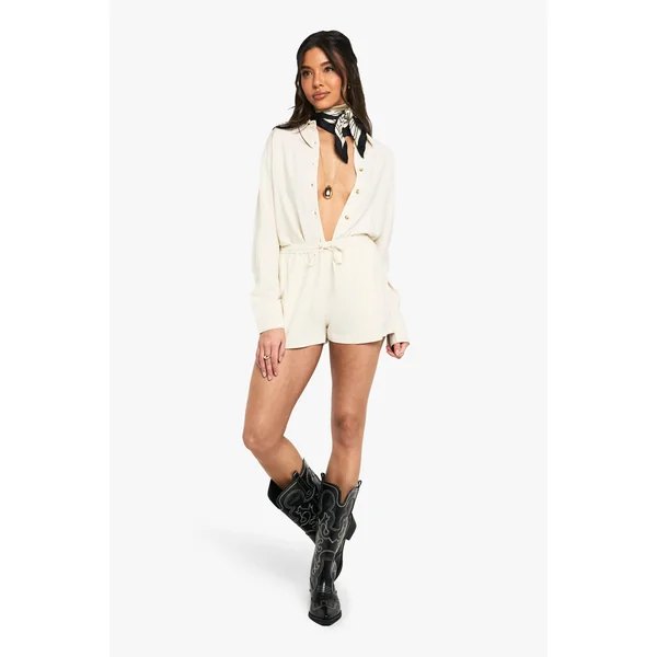 Chemise Oversize En Lin Premium