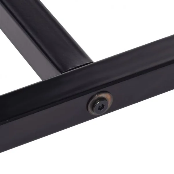 Chevalet d’Art avec Banc Support à Dessin et Tabouret Hauteur Réglable en Acier et Cuir PU, 68x33,5x56,5-104cm, Noir