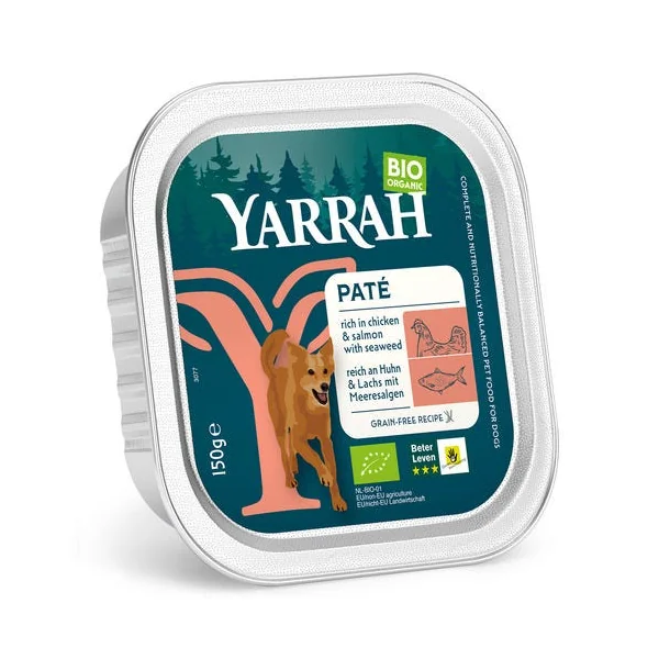 Chien pâté saumon poulet ss céréale 150g