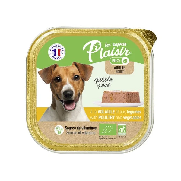 Chien pâtée volaille légume barquette 300g