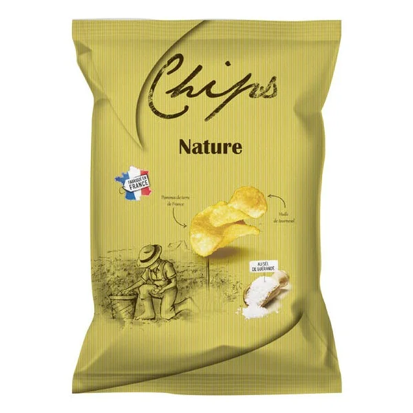 Chips pomme de terre nature 125g