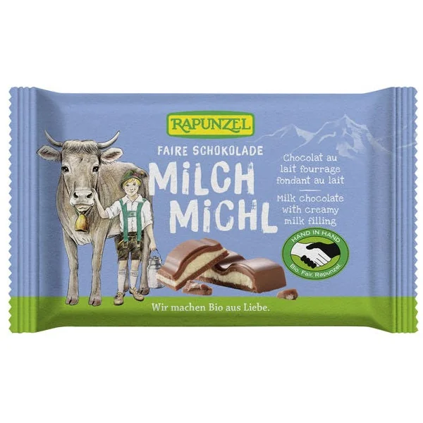 Chocolat au lait fourrage lait 100g