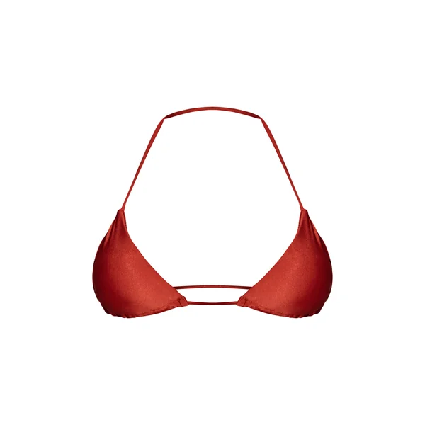 Chocolat Haut De Bikini Triangle Blanc À Mélanger Et Assortir