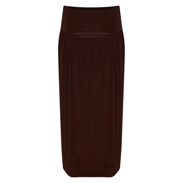Chocolat Jupe Longue Taille Basse