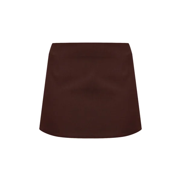 Chocolat Jupe Mini Taille Mi-haute Tissée Ajustée