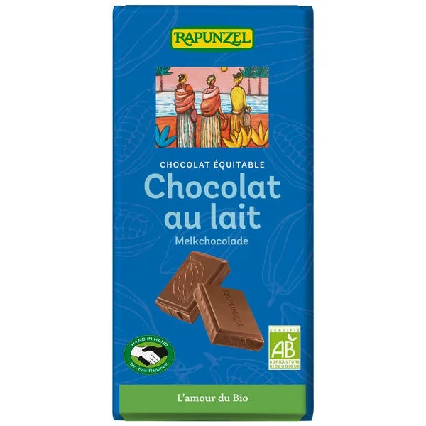 Chocolat lait 38% 100g