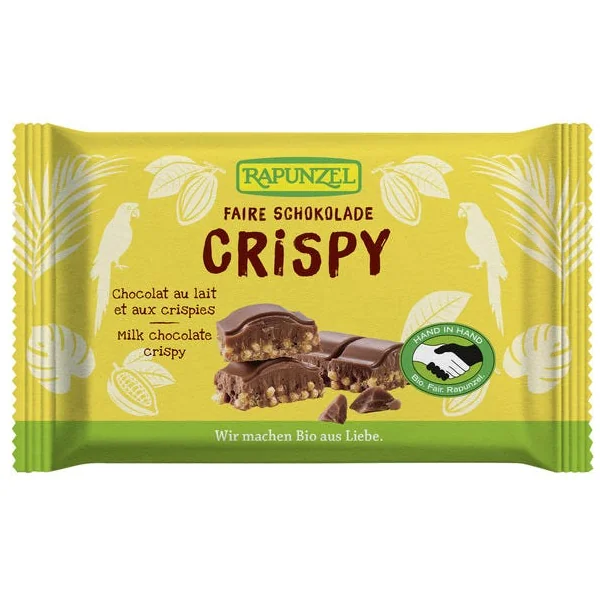 Chocolat lait crispy 100g