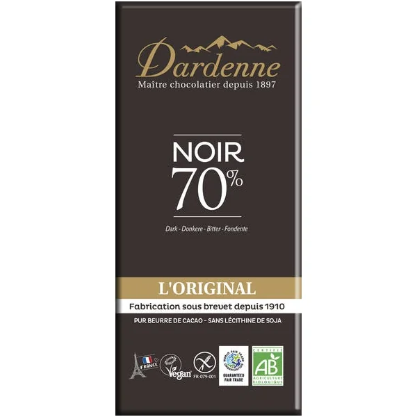 Chocolat noir 70% L'original 100g