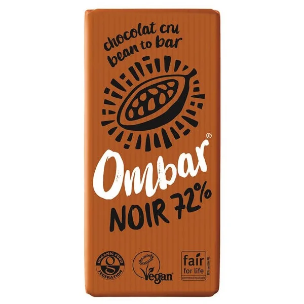 Chocolat noir cru 72% 35g