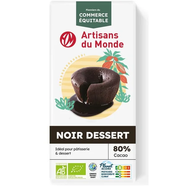 Chocolat noir dessert 80% 180g