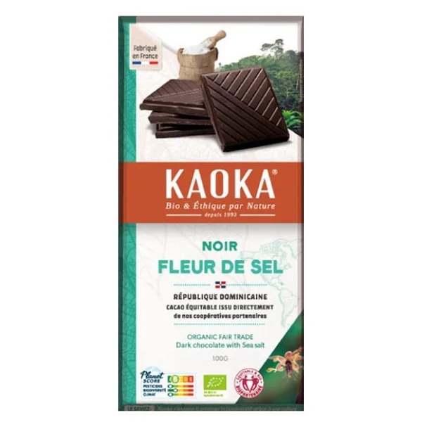 Chocolat noir fleur de sel 70% 100g