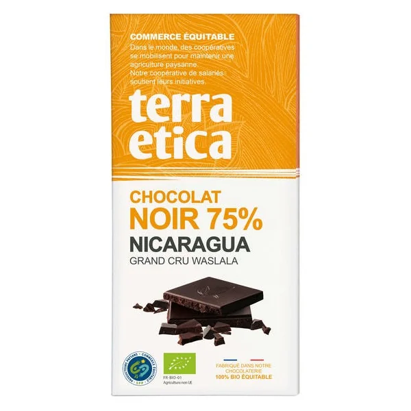 Chocolat noir Nicaragua 75% 100g