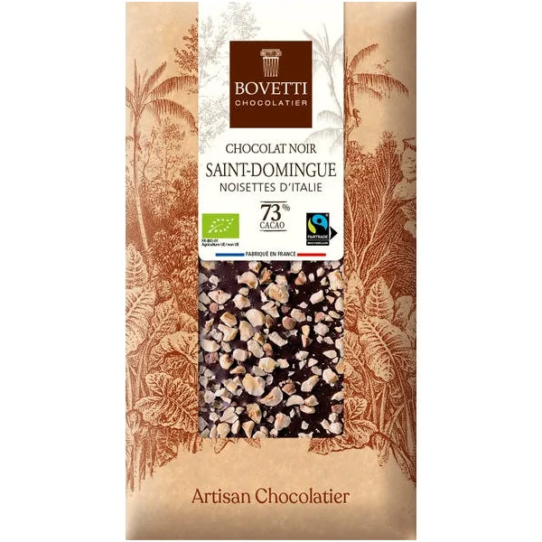 Chocolat noir-noisettes 73% 100g