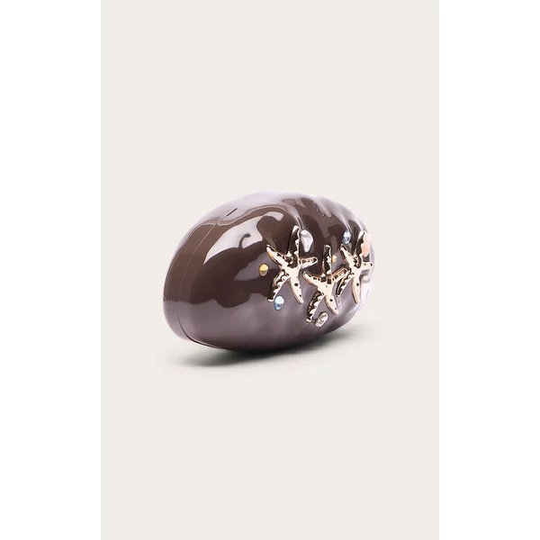 Chocolat Pochette Rigide Effet Marbre Ornée D'étoiles De Mer