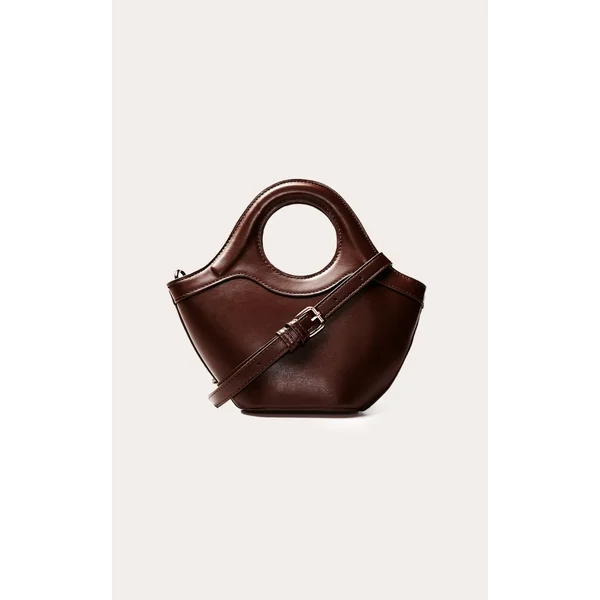 Chocolat Sac À Main Bandoulière Croissant