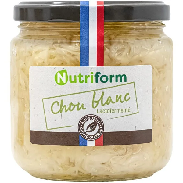 Chou blanc lactofermenté 340g net égoutté