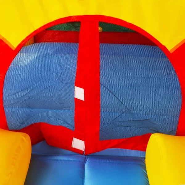 Château Gonflable avec Toboggan pour Enfant Motif Clown Filet Protecteur en Tissu Oxford 300x225x175cm Multicolore