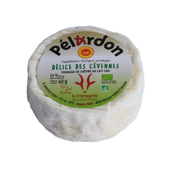 Chèvre Pélardon AOP au lait cru 24% MG 60g