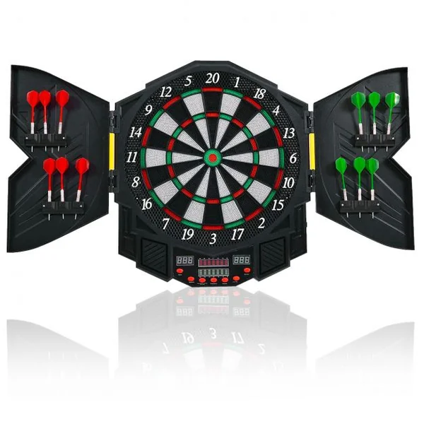 Cible de Fléchettes électronique écran LED Disque de Fléchettes 12 pcs pour 8 joueurs maximum 90+