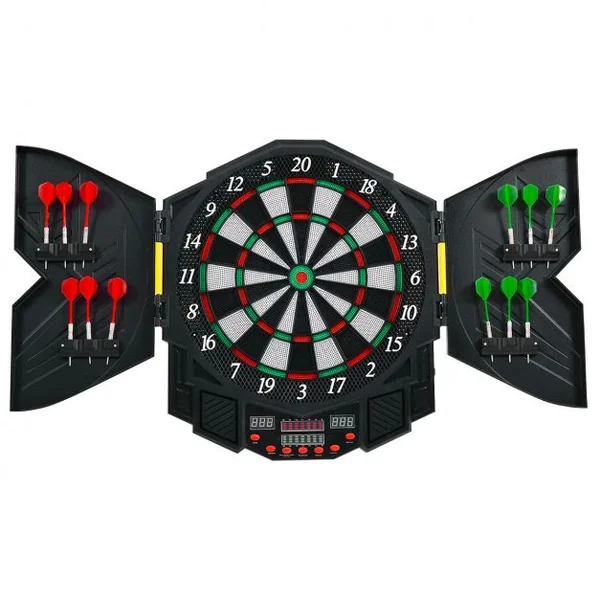 Cible de Fléchettes électronique écran LED Disque de Fléchettes 12 pcs pour 8 joueurs maximum 90+