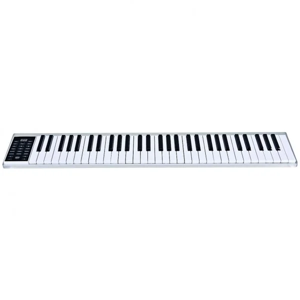 Clavier de Musique Électronique pour Enfants Portable avec Étui de Transport+accessoires en Abs+pc 91x15x25cm Noir