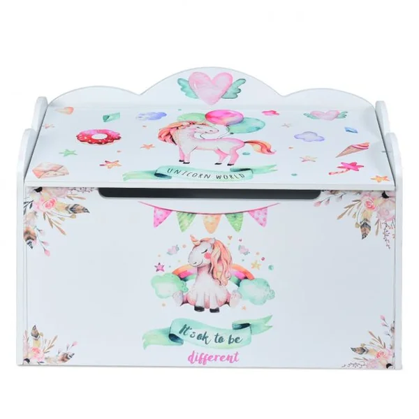 Coffre à Jouets Robuste Coffre et Banc de Rangement pour Chambre d’Enfants en Mdf 70x42x45cm Motif Espace