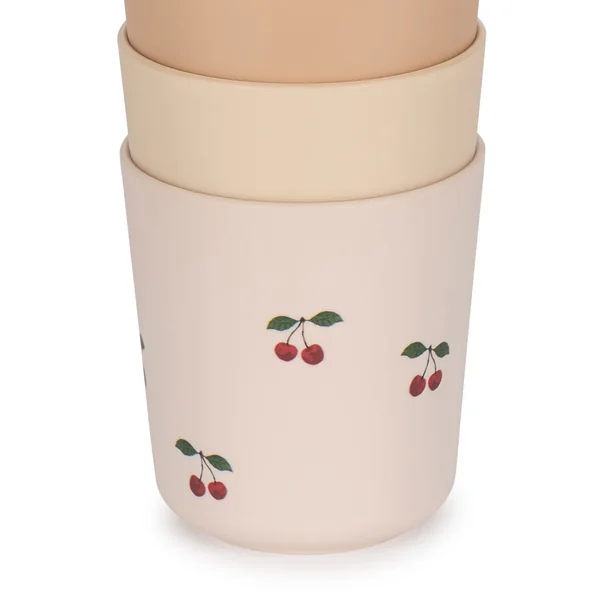 Coffret 5 verres cerise mix - Konges Slojd - Soins Bébé Naturels & Produits Maman Après Naissance