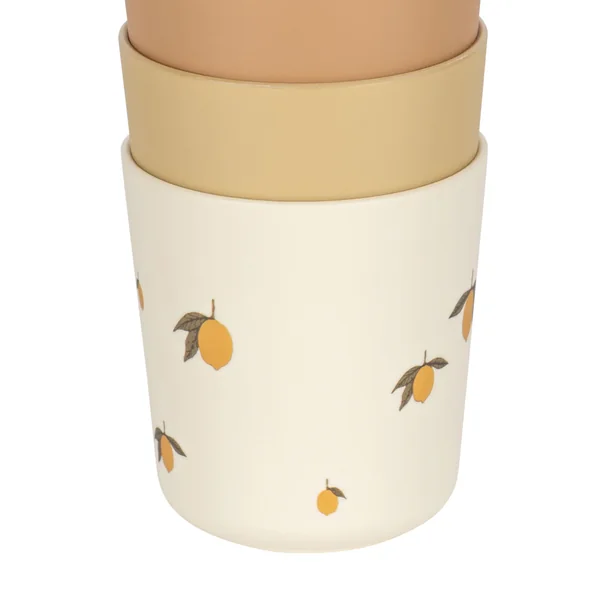 Coffret 5 verres citron mix - Konges Slojd - Soins Bébé Naturels & Produits Maman Après Naissance