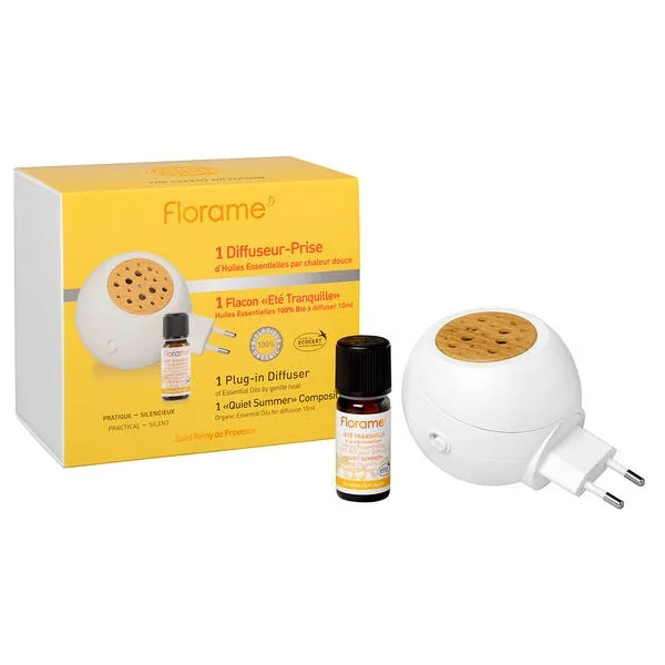 Coffret Diffuseur-Prise + HE Ete tranquille 10ml