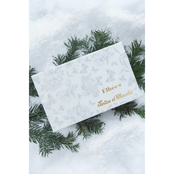 Coffret Doudou et biberon toile de Jouy grise Elhée x Tartine et Chocolat - Soins Bébé Naturels & Produits Maman Après Naissance